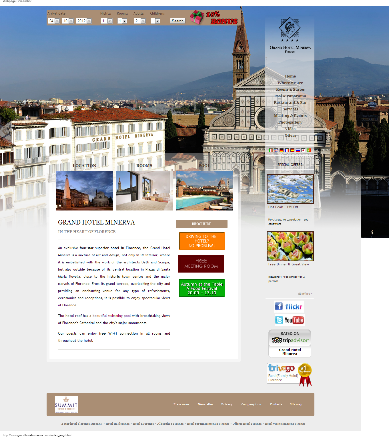 Details : Grand Hotel Minerva: 4-star hotel in Florence historical center -  Tuscany (Italy)